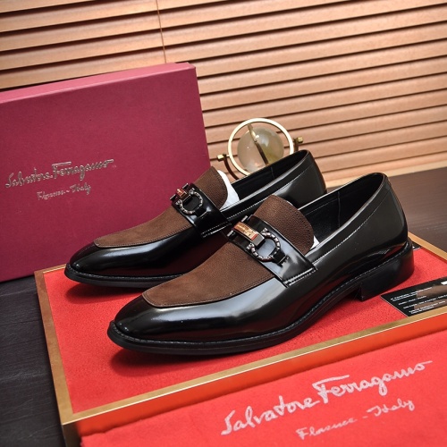 Salvatore Ferragamo Leather Shoes For Men #1164281 $88.00 USD, Wholesale Replica Salvatore Ferragamo Leather Shoes