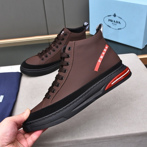 Replica Prada High Top Shoes For Men #1164296 $82.00 USD for Wholesale