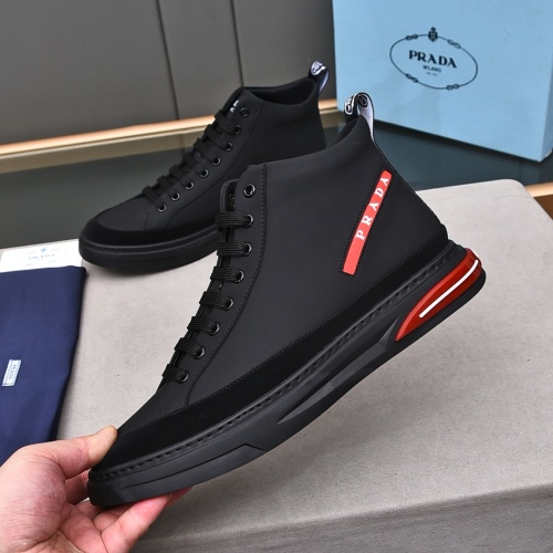 Replica Prada High Top Shoes For Men #1164297 $82.00 USD for Wholesale