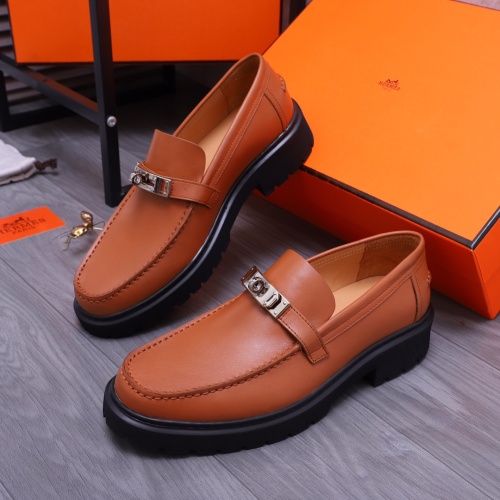 Hermes Leather Shoes For Men #1164324 $130.00 USD, Wholesale Replica Hermes Leather Shoes