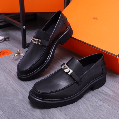 Hermes Leather Shoes For Men #1164325 $130.00 USD, Wholesale Replica Hermes Leather Shoes