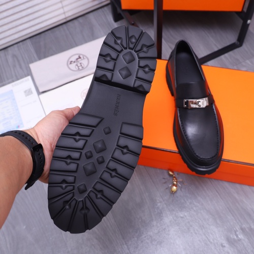 Replica Hermes Leather Shoes For Men #1164325 $130.00 USD for Wholesale