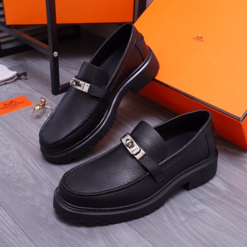 Hermes Leather Shoes For Men #1164326 $130.00 USD, Wholesale Replica Hermes Leather Shoes