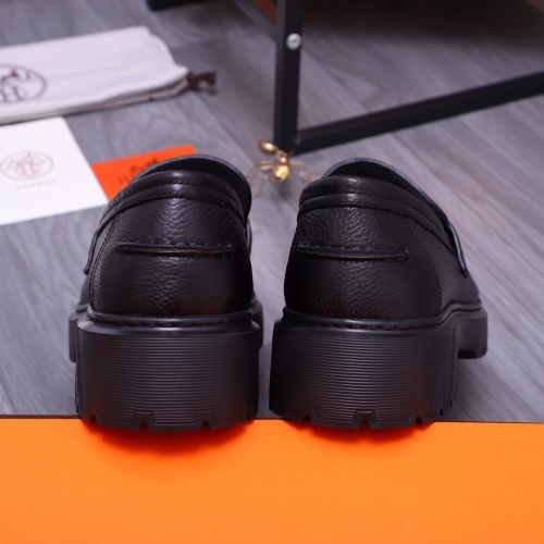Replica Hermes Leather Shoes For Men #1164326 $130.00 USD for Wholesale