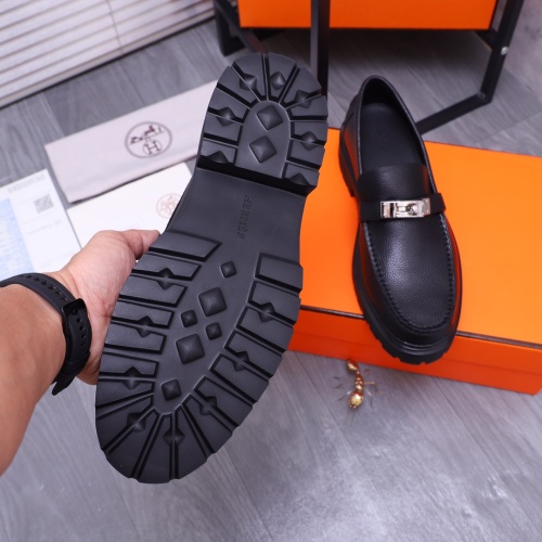 Replica Hermes Leather Shoes For Men #1164326 $130.00 USD for Wholesale