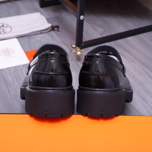 Replica Hermes Leather Shoes For Men #1164327 $130.00 USD for Wholesale