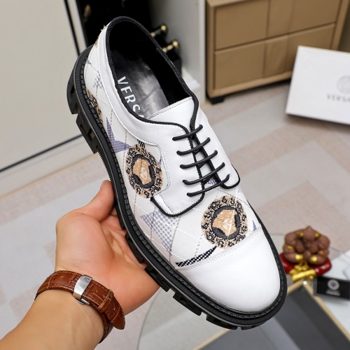 Replica Versace Leather Shoes For Men #1164342 $82.00 USD for Wholesale