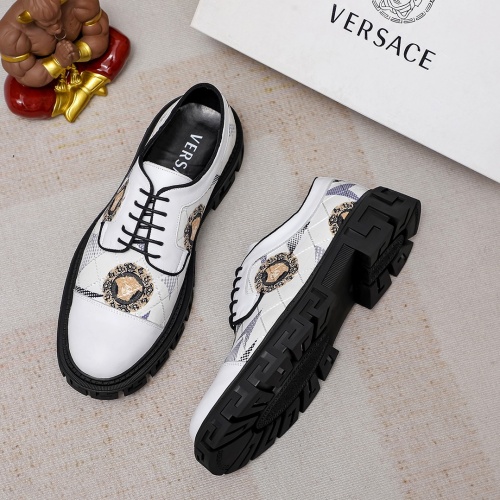 Replica Versace Leather Shoes For Men #1164342 $82.00 USD for Wholesale