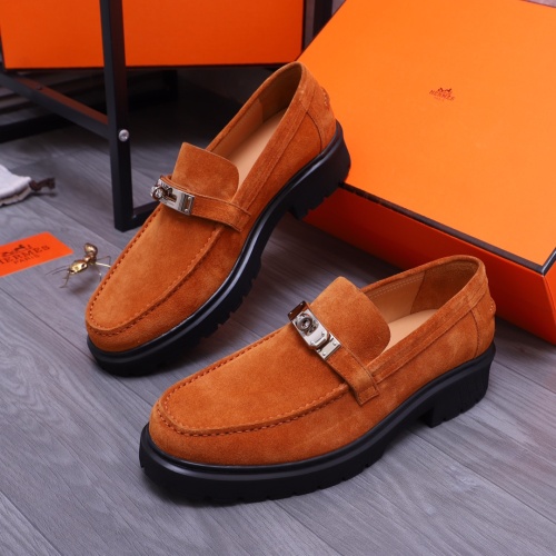 Hermes Leather Shoes For Men #1164370 $130.00 USD, Wholesale Replica Hermes Leather Shoes