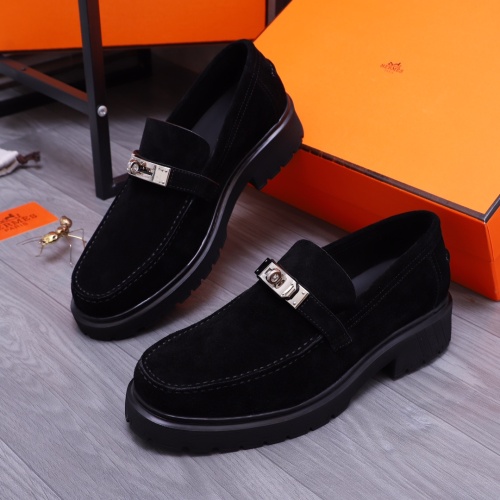 Hermes Leather Shoes For Men #1164373 $130.00 USD, Wholesale Replica Hermes Leather Shoes