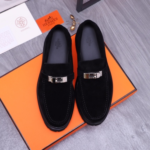 Replica Hermes Leather Shoes For Men #1164373 $130.00 USD for Wholesale