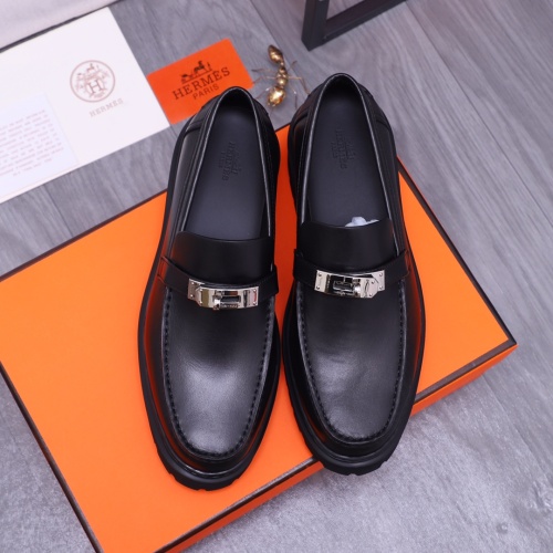 Replica Hermes Leather Shoes For Men #1164375 $130.00 USD for Wholesale