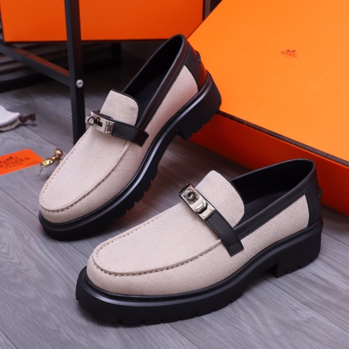 Hermes Leather Shoes For Men #1164385 $130.00 USD, Wholesale Replica Hermes Leather Shoes
