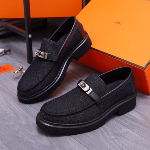 Hermes Leather Shoes For Men #1164386 $130.00 USD, Wholesale Replica Hermes Leather Shoes