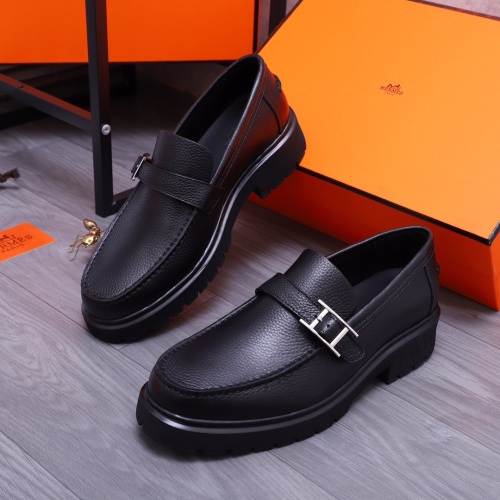 Hermes Leather Shoes For Men #1164387 $130.00 USD, Wholesale Replica Hermes Leather Shoes