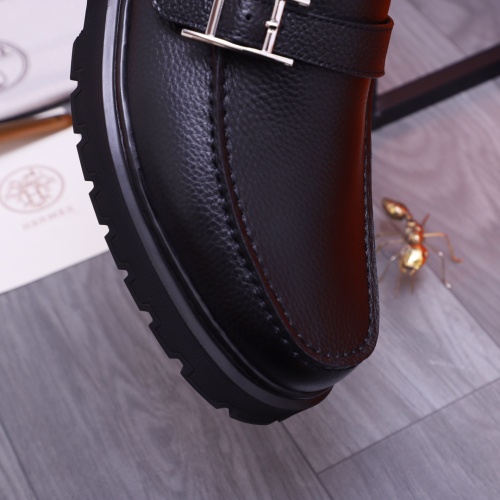 Replica Hermes Leather Shoes For Men #1164387 $130.00 USD for Wholesale