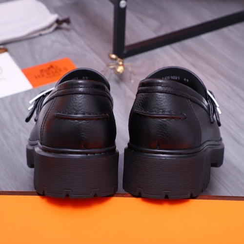Replica Hermes Leather Shoes For Men #1164387 $130.00 USD for Wholesale