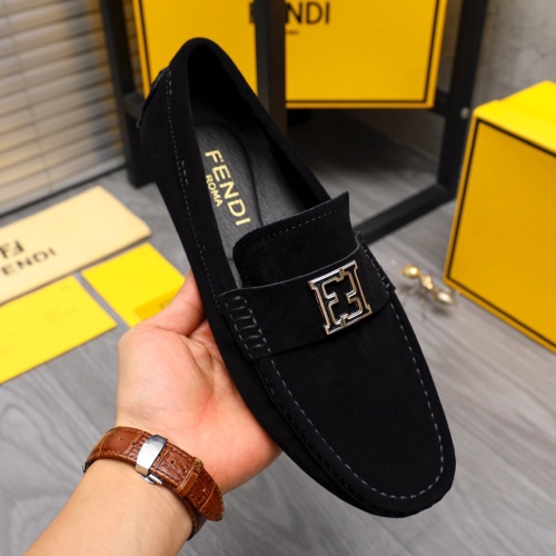 Replica Fendi Leather Shoes For Men #1164442 $72.00 USD for Wholesale