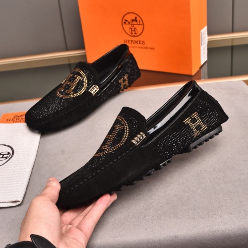 Hermes Leather Shoes For Men #1164455 $72.00 USD, Wholesale Replica Hermes Leather Shoes