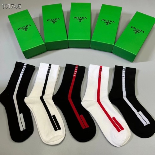 Prada Socks #1165013 $29.00 USD, Wholesale Replica Prada Socks