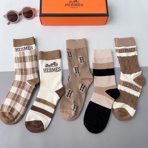 Replica Hermes Socks #1165030 $32.00 USD for Wholesale