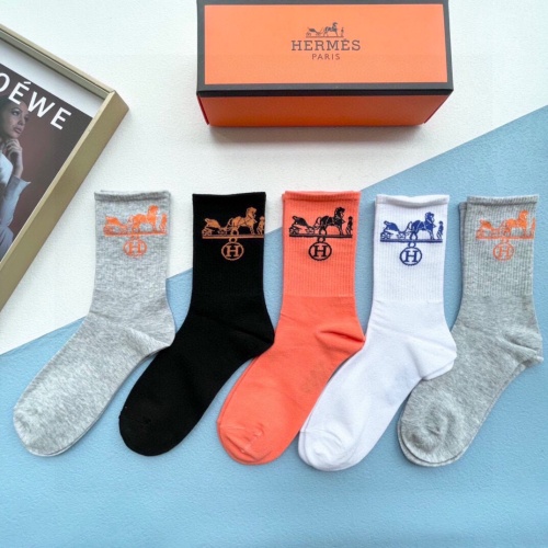 Hermes Socks #1165031 $32.00 USD, Wholesale Replica Hermes Socks