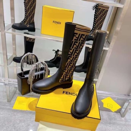 Replica Fendi Fashion Boots For Women #1165167 $100.00 USD for Wholesale