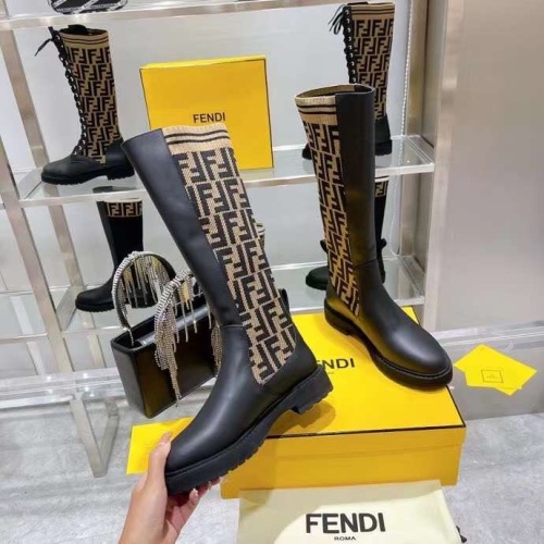 Replica Fendi Fashion Boots For Women #1165167 $100.00 USD for Wholesale
