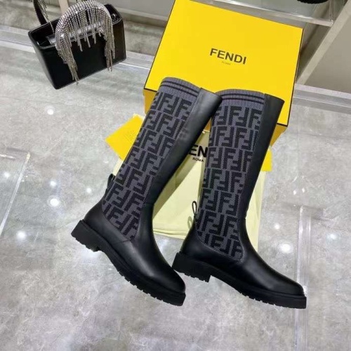 Fendi Fashion Boots For Women #1165168 $100.00 USD, Wholesale Replica Fendi Fashion Boots