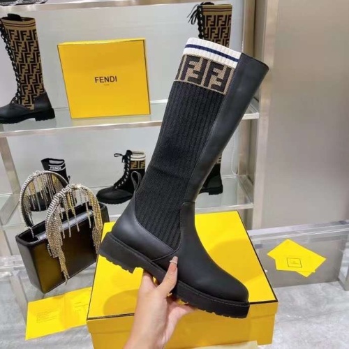 Replica Fendi Fashion Boots For Women #1165169 $100.00 USD for Wholesale