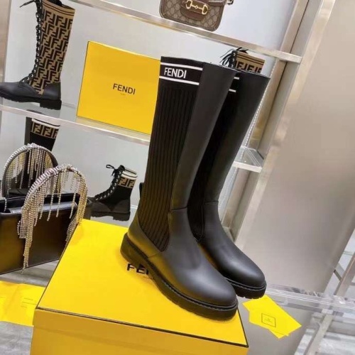 Replica Fendi Fashion Boots For Women #1165170 $100.00 USD for Wholesale
