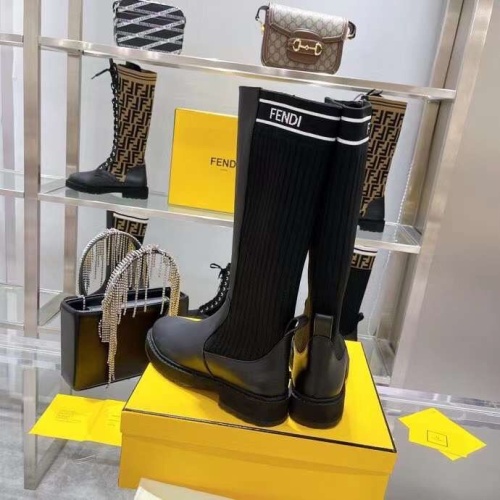 Replica Fendi Fashion Boots For Women #1165170 $100.00 USD for Wholesale