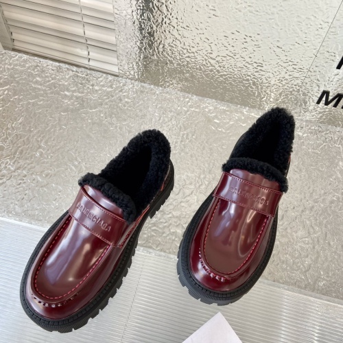 Replica Balenciaga Leather Shoes For Women #1165261 $118.00 USD for Wholesale
