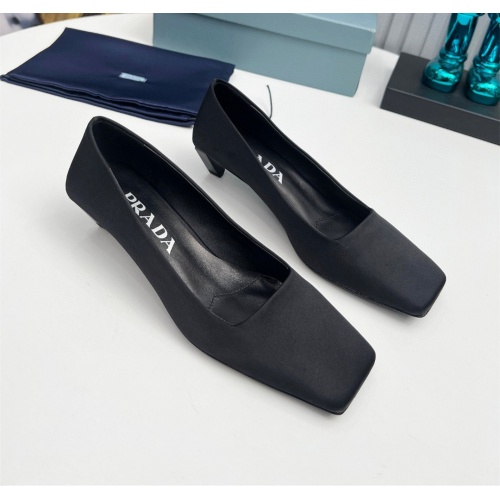 Prada High-heeled Shoes For Women #1165352 $105.00 USD, Wholesale Replica Prada High-heeled Shoes