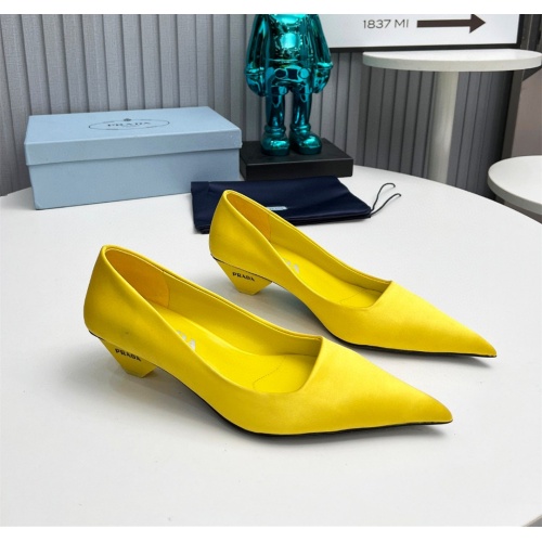 Prada High-heeled Shoes For Women #1165354 $105.00 USD, Wholesale Replica Prada High-heeled Shoes