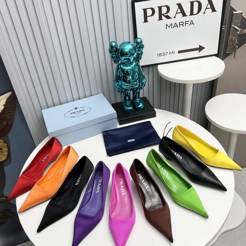 Replica Prada High-heeled Shoes For Women #1165354 $105.00 USD for Wholesale