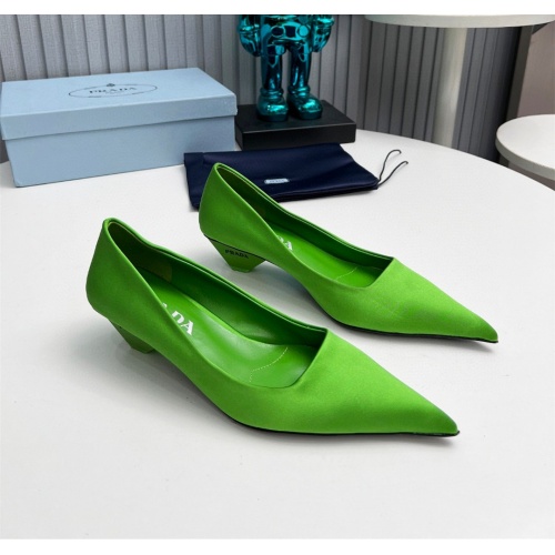 Prada High-heeled Shoes For Women #1165356 $105.00 USD, Wholesale Replica Prada High-heeled Shoes