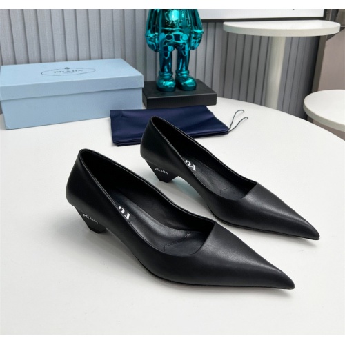 Prada High-heeled Shoes For Women #1165362 $105.00 USD, Wholesale Replica Prada High-heeled Shoes
