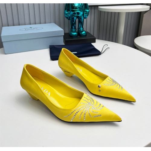 Prada High-heeled Shoes For Women #1165409 $112.00 USD, Wholesale Replica Prada High-heeled Shoes