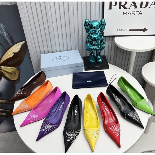 Replica Prada High-heeled Shoes For Women #1165409 $112.00 USD for Wholesale