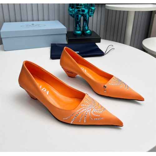 Prada High-heeled Shoes For Women #1165410 $112.00 USD, Wholesale Replica Prada High-heeled Shoes
