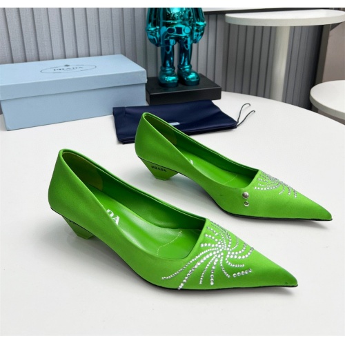 Prada High-heeled Shoes For Women #1165411 $112.00 USD, Wholesale Replica Prada High-heeled Shoes