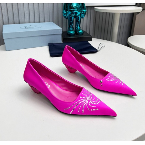 Prada High-heeled Shoes For Women #1165412 $112.00 USD, Wholesale Replica Prada High-heeled Shoes