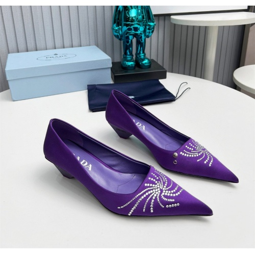Prada High-heeled Shoes For Women #1165413 $112.00 USD, Wholesale Replica Prada High-heeled Shoes