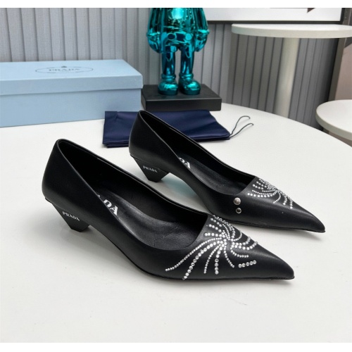 Prada High-heeled Shoes For Women #1165417 $112.00 USD, Wholesale Replica Prada High-heeled Shoes