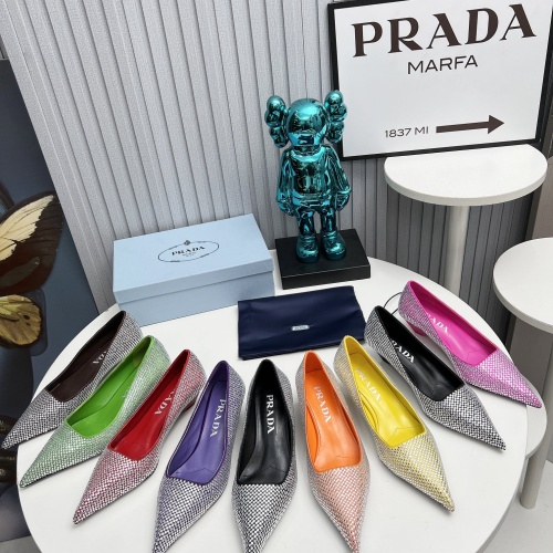 Replica Prada High-heeled Shoes For Women #1165429 $118.00 USD for Wholesale