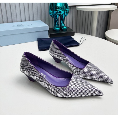 Prada High-heeled Shoes For Women #1165432 $118.00 USD, Wholesale Replica Prada High-heeled Shoes
