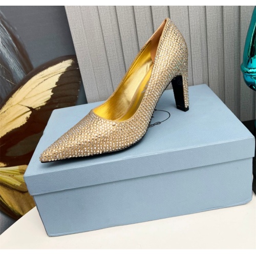 Replica Prada High-heeled Shoes For Women #1165463 $118.00 USD for Wholesale