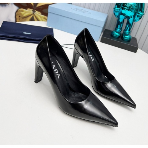 Prada High-heeled Shoes For Women #1165470 $102.00 USD, Wholesale Replica Prada High-heeled Shoes