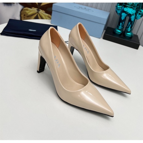 Prada High-heeled Shoes For Women #1165471 $102.00 USD, Wholesale Replica Prada High-heeled Shoes